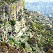 Overlooking the small town of Divisadero along the Copper Canyon Railroad