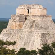 The pre-Columbian ruins of Uxmal in Mexico